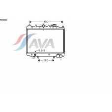 MZ2083 AVA Радиатор, охлаждение двигателя