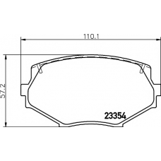 8DB 355 016-861 HELLA PAGID Комплект тормозных колодок, дисковый тормоз