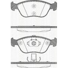 8110 27009 TRISCAN Комплект тормозных колодок, дисковый тормоз
