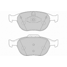 FD7034N NECTO Комплект тормозных колодок, дисковый тормоз