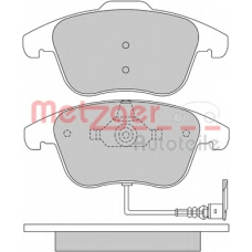 1170289 METZGER Комплект тормозных колодок, дисковый тормоз