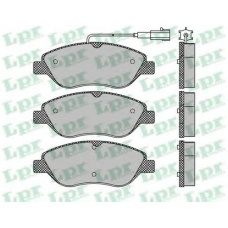 05P1267 LPR Комплект тормозных колодок, дисковый тормоз