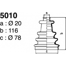 5010 DEPA Комплект пылника, приводной вал