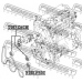 2287-D4CB FEBEST Натяжной ролик, поликлиновой  ремень