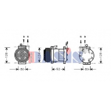 853230N AKS DASIS Компрессор, кондиционер