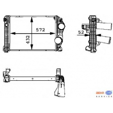 8ML 376 723-791 HELLA Интеркулер