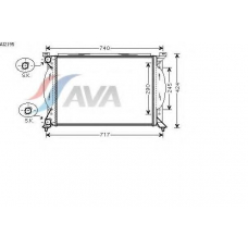 AI2195 AVA Радиатор, охлаждение двигателя