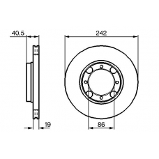 0 986 479 123 BOSCH Тормозной диск