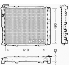 DRM17036 DENSO Радиатор, охлаждение двигателя