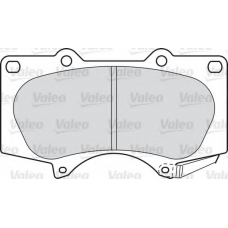 598857 VALEO Комплект тормозных колодок, дисковый тормоз