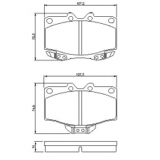 0 986 424 269 BOSCH Комплект тормозных колодок, дисковый тормоз