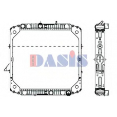 131810N AKS DASIS Радиатор, охлаждение двигателя