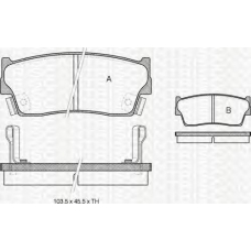 8110 69980 TRIDON Brake pads - front