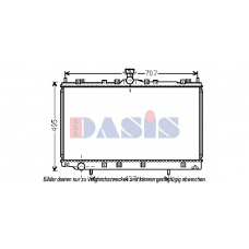 140097N AKS DASIS Радиатор, охлаждение двигателя