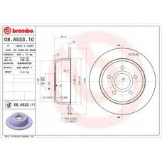 08.A533.10 BREMBO Тормозной диск