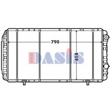 060615N AKS DASIS Радиатор, охлаждение двигателя