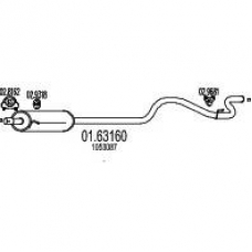 01.63160 MTS Глушитель выхлопных газов конечный