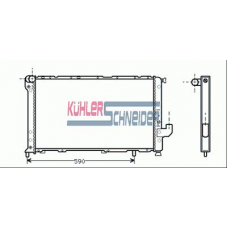 1707201 KUHLER SCHNEIDER Радиатор, охлаждение двигател