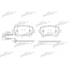 PBP1644 PATRON Комплект тормозных колодок, дисковый тормоз