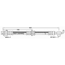 FBH6038 FIRST LINE Тормозной шланг