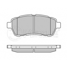 025 242 8316/W MEYLE Комплект тормозных колодок, дисковый тормоз