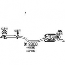 01.95030 MTS Глушитель выхлопных газов конечный