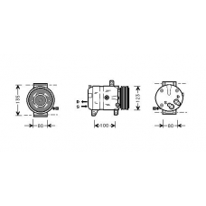 RTK069 AVA Компрессор, кондиционер