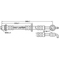 FBH6862 FIRST LINE Тормозной шланг