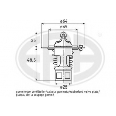 350308 ERA Термостат, охлаждающая жидкость
