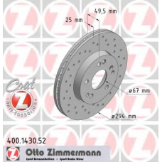 400.1430.52 ZIMMERMANN Тормозной диск