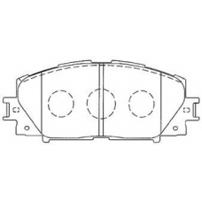 A1N155 AISIN Комплект тормозных колодок, дисковый тормоз