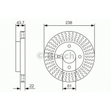 0 986 479 A87 BOSCH Тормозной диск