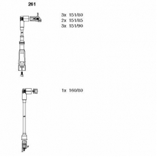 261 BREMI Комплект проводов зажигания