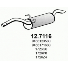 12.7116 ASSO Глушитель выхлопных газов конечный