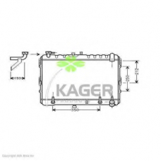 31-3092 KAGER Радиатор, охлаждение двигателя