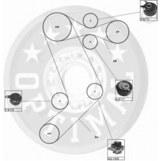 SK-1526 OPTIMAL Комплект ремня грм