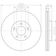 MDC2340 MINTEX Тормозной диск