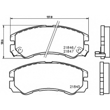 MDB81685 MINTEX Комплект тормозных колодок, дисковый тормоз