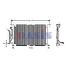 092130N AKS DASIS Конденсатор, кондиционер