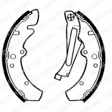 LS1398 DELPHI Комплект тормозных колодок