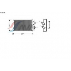 FTA6186 AVA Теплообменник, отопление салона
