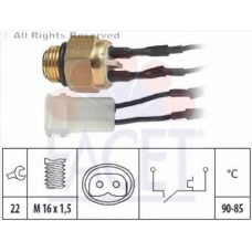7.5092 FACET Термовыключатель, вентилятор радиатора