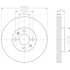 MDC1607 MINTEX Тормозной диск