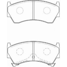 FD7304A NECTO Комплект тормозных колодок, дисковый тормоз