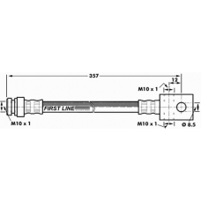 FBH7166 FIRST LINE Тормозной шланг