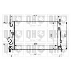 QER2563 QUINTON HAZELL Радиатор, охлаждение двигателя