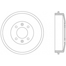 BAD9015.10 OPEN PARTS Тормозной барабан