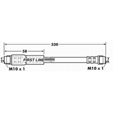 FBH6891 FIRST LINE Тормозной шланг