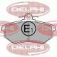 LP424 DELPHI Комплект тормозных колодок, дисковый тормоз