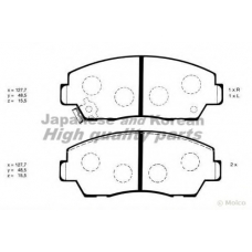 1080-4303 ASHUKI Комплект тормозных колодок, дисковый тормоз